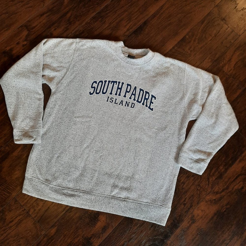 South Padre Island Sweatshirt Size XL Gray